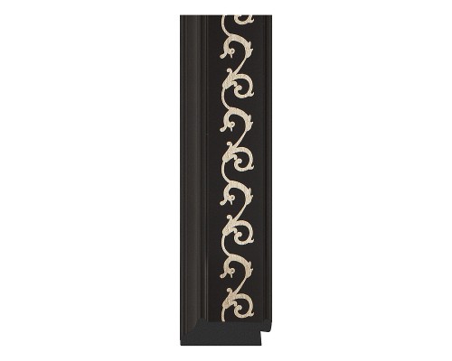 Зеркало Evoform Exclusive-G 129х75 BY 4225 с гравировкой в багетной раме - Черный ардеко 81 мм