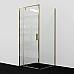 Душевой уголок WasserKRAFT Aisch 90x90 55P03 профиль Матовое золото стекло прозрачное