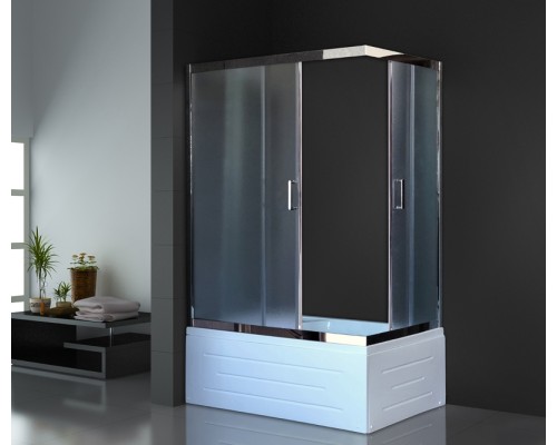 Душевой уголок Royal Bath BP 120х80 с поддоном Хром