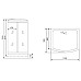 Душевая кабина Timo Lux 120x90 T-7715 с гидромассажем