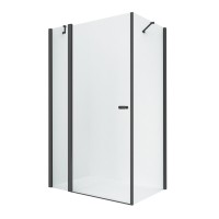 Душевое ограждение NEW TRENDY NEW SOLEO BLACK 90x100x195 (черный)