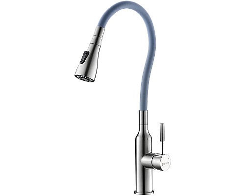 Смеситель для кухни Lemark Expert LM5082S-Gray Хром матовый Серый