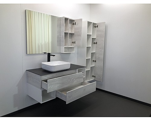 Шкаф пенал Comforty Прага 45 00004136272 подвесной Дуб белый