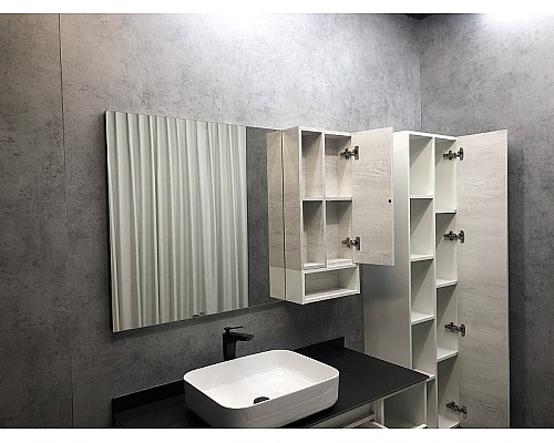 Шкаф пенал Comforty Прага 45 00004136272 подвесной Дуб белый