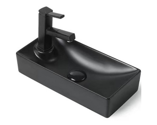 Раковина SantiLine 43 L SL-2009LMB Черная матовая