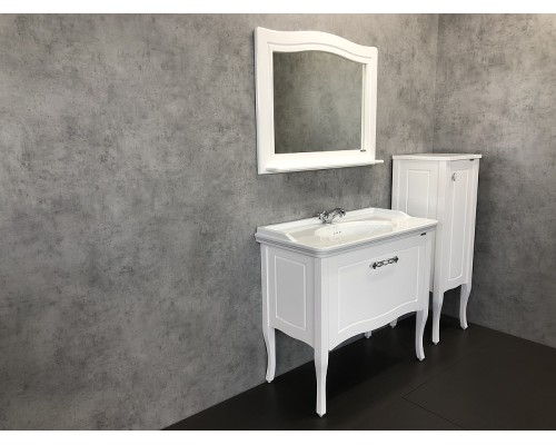 Зеркало Comforty Павия 100 Белый глянец