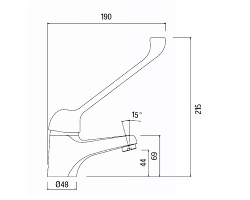 Смеситель для раковины Creavit Home HM1105 Хром