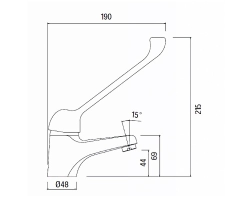 Смеситель для раковины Creavit Home HM1105 Хром