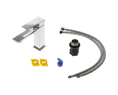 Смеситель для раковины Orange Lutz M04-021cr Хром