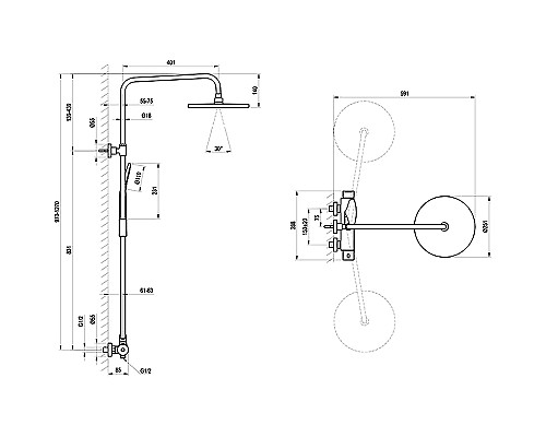 Душевая система Ravak DS X07P643 Хром