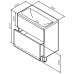 Тумба под раковину AM.PM Gem 75 M90FSX07522GM32 Графит матовый