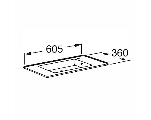 Раковина Roca Debba Unik 60 32799H00Y Белая Раковина Roca Debba Unik 60 32799H00Y Белая