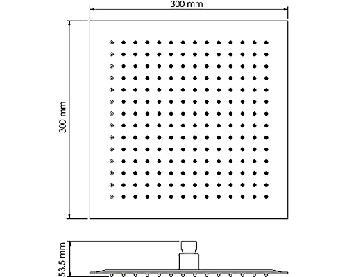 Верхний душ WasserKRAFT Abens A162 Черный матовый