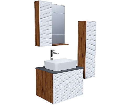 Шкаф пенал Grossman Альба 30 303009 подвесной Веллингтон Белый матовый