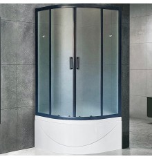 Душевой уголок Royal Bath ВК 90х90 профиль Черный стекло матовое