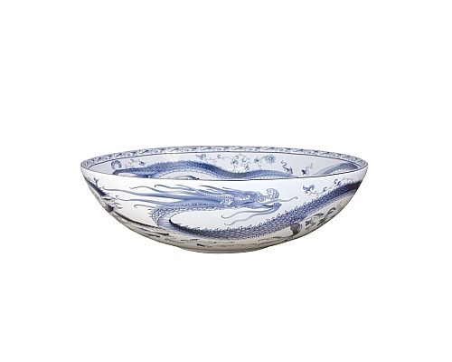 Раковина чаша Bronze de Luxe Dynasty 4008 белый, синий