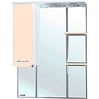 Зеркало со шкафом Bellezza Мари 85 L 4612914002221 с подсветкой Бежевое