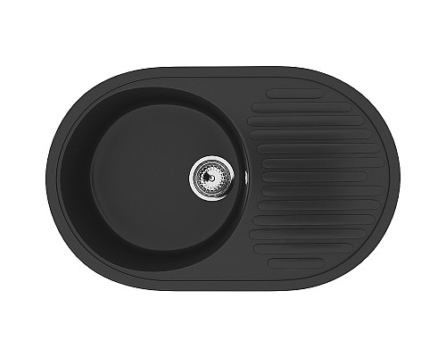 Кухонная мойка Ulgran Classic U-107-344 Ультра-черная