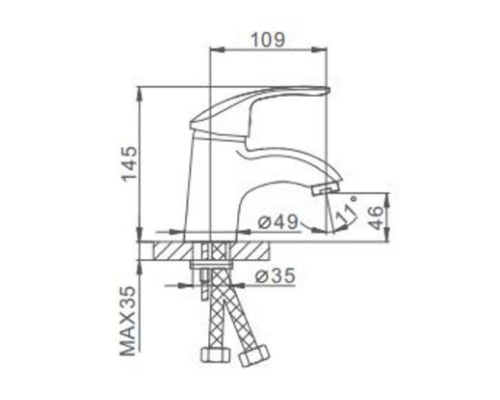 Смеситель для раковины Frap H21 Хром