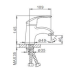 Смеситель для раковины Frap H21 Хром