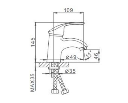 Смеситель для раковины Frap H21 Хром