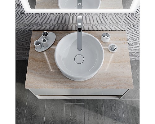 Раковина Kerama Marazzi CIRCO накладная 36, белая глянцевая