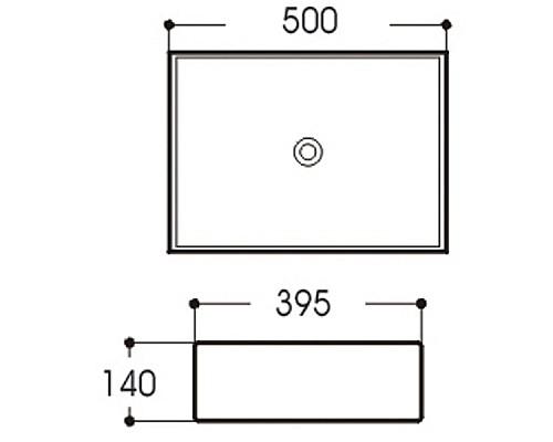 Раковина-чаша WellWant 50 WWRA1322W Белая