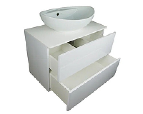 Тумба под раковину Orange Otto Ot-75TuSTONE подвесная Белый глянцевый