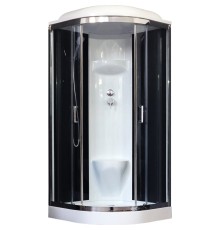 Душевая кабина Royal Bath НК 90x90 стекло прозрачное задняя стенка Черная