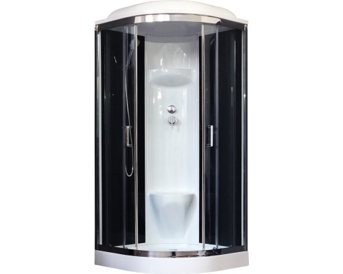 Душевая кабина Royal Bath НК 90x90 стекло прозрачное задняя стенка Черная