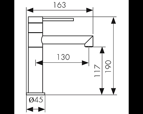 Смеситель для раковины Kaiser Vita 43011 Хром