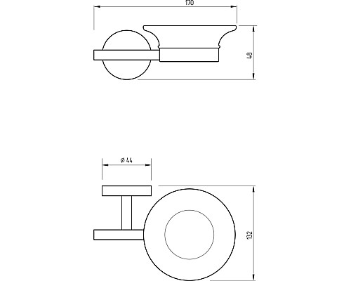 Мыльница Migliore Fortis 31757 Черный матовый