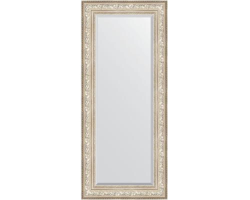 Зеркало Evoform Exclusive 150х65 BY 3556 с фацетом в багетной раме - Виньетка серебро 109 мм