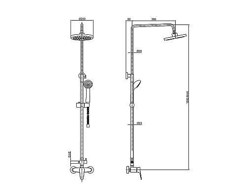 Душевая система Bravat Eco F9111147C-A-RUS Хром
