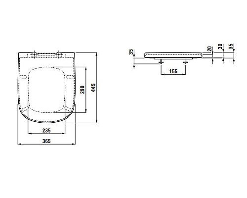 Крышка для чаши Laufen Palomba 8.9180.2.000.000.1
