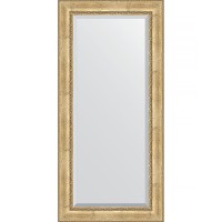 Зеркало Evoform Exclusive 172х82 BY 3610 с фацетом в багетной раме - Состаренное серебро с орнаментом 120 мм