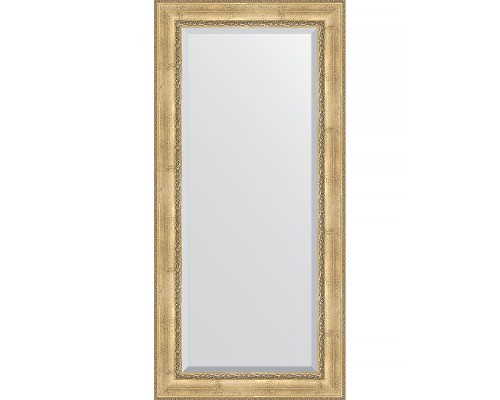 Зеркало Evoform Exclusive 172х82 BY 3610 с фацетом в багетной раме - Состаренное серебро с орнаментом 120 мм