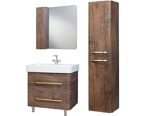 Зеркало со шкафом Bellezza Олимпия 60 L 4619309002439 Орех