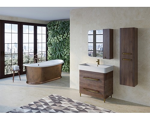 Зеркало со шкафом Bellezza Олимпия 60 L 4619309002439 Орех