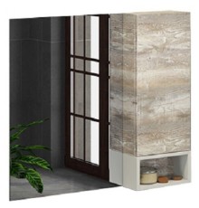 Зеркало со шкафом Comforty Турин 90 Дуб бежевый