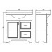 Тумба с раковиной Comforty Севилья 85 Слоновая кость