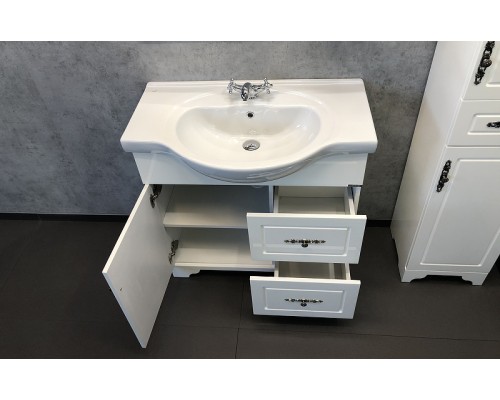 Тумба с раковиной Comforty Севилья 85 Слоновая кость