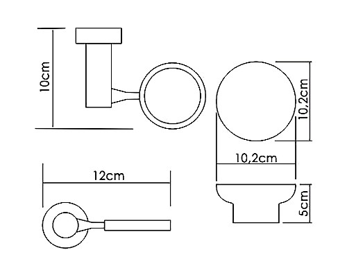 Мыльница WasserKRAFT K-24229 Хром Белая