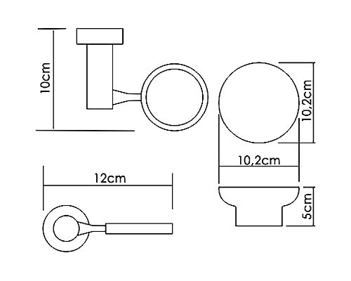 Мыльница WasserKRAFT K-24229 Хром Белая