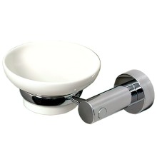 Мыльница WasserKRAFT Хром Белая