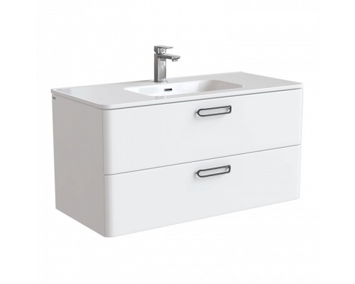 Тумба с раковиной IDDIS Brick 100 подвесная белая BRI10W1i95K