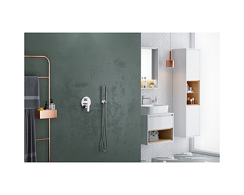 Тумба под накладную раковину Excellent Tuto 60 см белый/дуб, 1 ящик