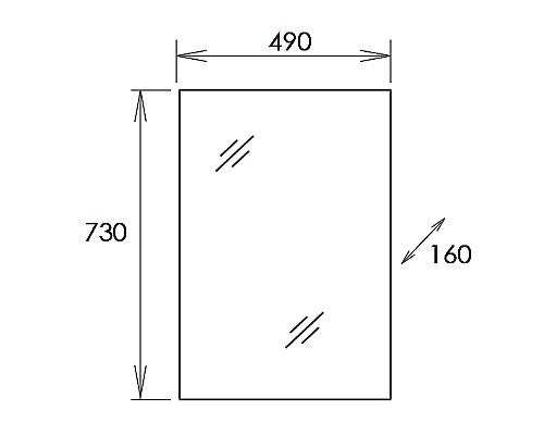 Зеркальный шкаф Onika Венеция 50.00 205014 Белое