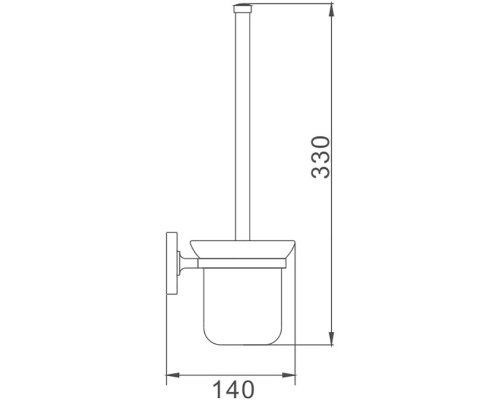 Ершик для унитаза Haiba HB1910 Хром