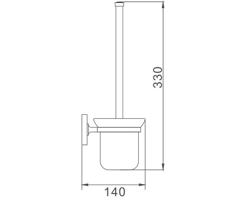 Ершик для унитаза Haiba HB1910 Хром